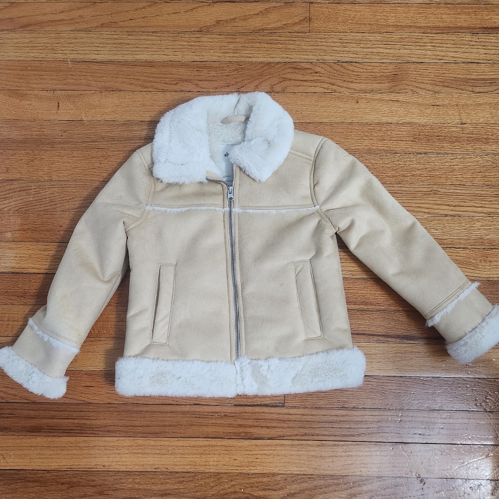 Abercrombie Kids vegan suede jacket